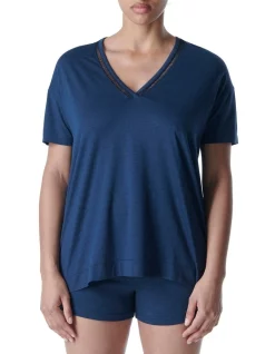 Deals ๐ Simone Perele Brume Short Sleeve Top Blue ๐