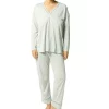New 👍 Simone Perele Brume Long Sleep Top Mineral Grey 🌟 -sleepwear-robes Sales unnamed file 1046