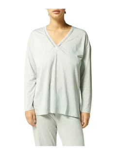 New 👍 Simone Perele Brume Long Sleep Top Mineral Grey 🌟 -sleepwear-robes Sales unnamed file 1047