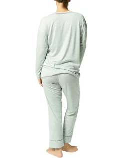 New 👍 Simone Perele Brume Long Sleep Top Mineral Grey 🌟 -sleepwear-robes Sales unnamed file 1048