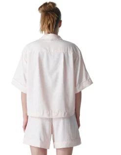 Best Sale 😍 Simone Perele Caprice Short Sleeve 👚 Shirt In Baby Pink 👍 -sleepwear-robes Sales unnamed file 1064