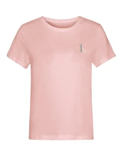 Budget ✔️ Calvin Klein Ck One Basic Lounge Jersey Short Sleeve Crew Neck T-Shirt Pink Shell 🧨 -sleepwear-robes Sales unnamed file 1078