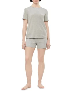 Cheap ❤️ Calvin Klein Modern Cotton Lounge Short Sleeve Crew Neck Tee In Grey 💯
