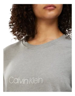 Budget 🧨 Calvin Klein Logo Lounge Long Sleeve Sweatshirt Grey ❤️ -sleepwear-robes Sales unnamed file 1102
