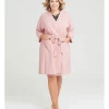 Discount 😀 Taking Shape Cotton Blend Waffle Robe In Vintage Rose 🌟 -sleepwear-robes Sales unnamed file 1107