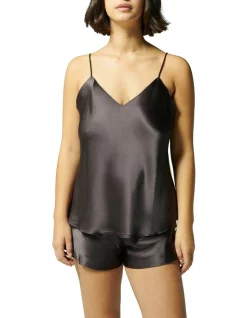 Top 10 🤩 Simone Perele Dream Silk Night Short Charcoal 👏 -sleepwear-robes Sales unnamed file 1114
