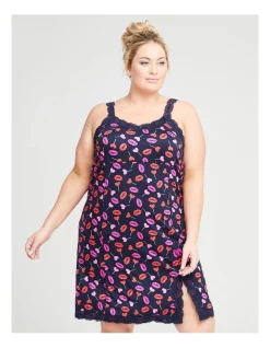 Cheap ๐ Taking Shape Bamboo Lollipops Lace Nightie In Print ๐ฏ