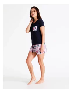 New 🔥 Soho Organic Cotton Knit Short Sleeve PJ Set In Pink 🥰 -sleepwear-robes Sales unnamed file 113