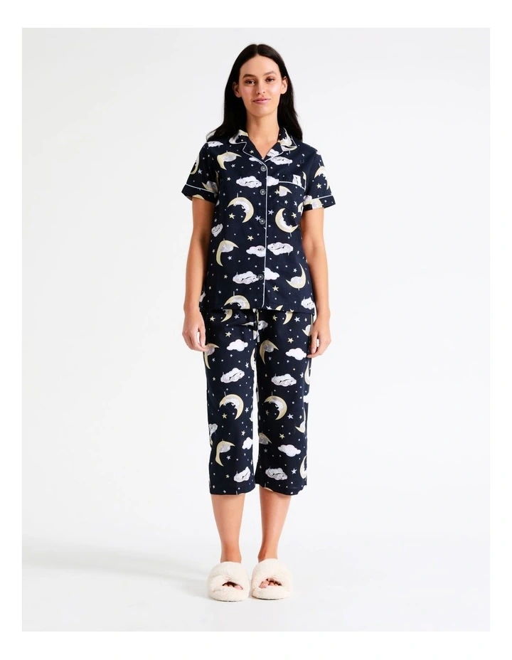 Wholesale π Soho Organic Cotton 3/4 PJ Set In Navy π 6 Wholesale π Soho Organic Cotton 3/4 PJ Set In Navy π - Image 4