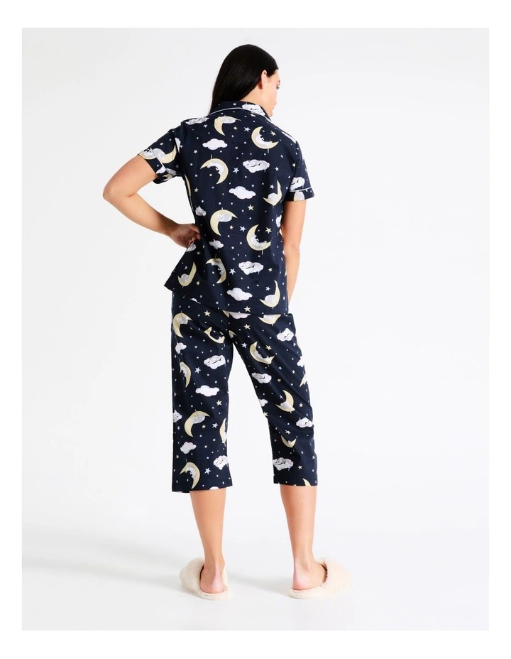 Wholesale π Soho Organic Cotton 3/4 PJ Set In Navy π 8 Wholesale π Soho Organic Cotton 3/4 PJ Set In Navy π - Image 6
