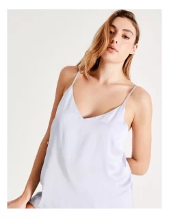 Flash Sale 🤩 Chloe & Lola 🔨 Hammered Satin Cami Boxer Set In Blue 😍 -sleepwear-robes Sales unnamed file 1186