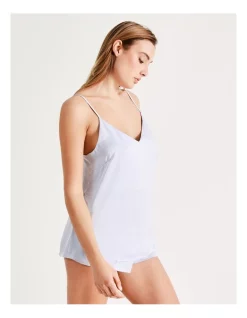 Flash Sale 🤩 Chloe & Lola 🔨 Hammered Satin Cami Boxer Set In Blue 😍 -sleepwear-robes Sales unnamed file 1189