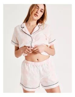 Cheapest 👍 Chloe & Lola Short Sleeve PJ Set In Pink 👍 -sleepwear-robes Sales unnamed file 1207