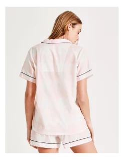 Cheapest 👍 Chloe & Lola Short Sleeve PJ Set In Pink 👍 -sleepwear-robes Sales unnamed file 1208