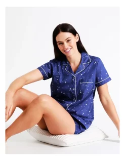 Promo π€© The Pyjama Foundation X Myer π© Women's Short Sleeve PJ Set In Navy π