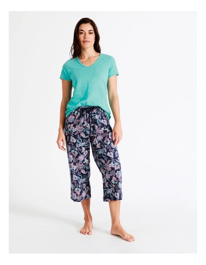 Wholesale βοΈ Soho Organic Cotton Knit V-Neck 3/4 PJ Set In Aqua π 3 Wholesale βοΈ Soho Organic Cotton Knit V-Neck 3/4 PJ Set In Aqua π