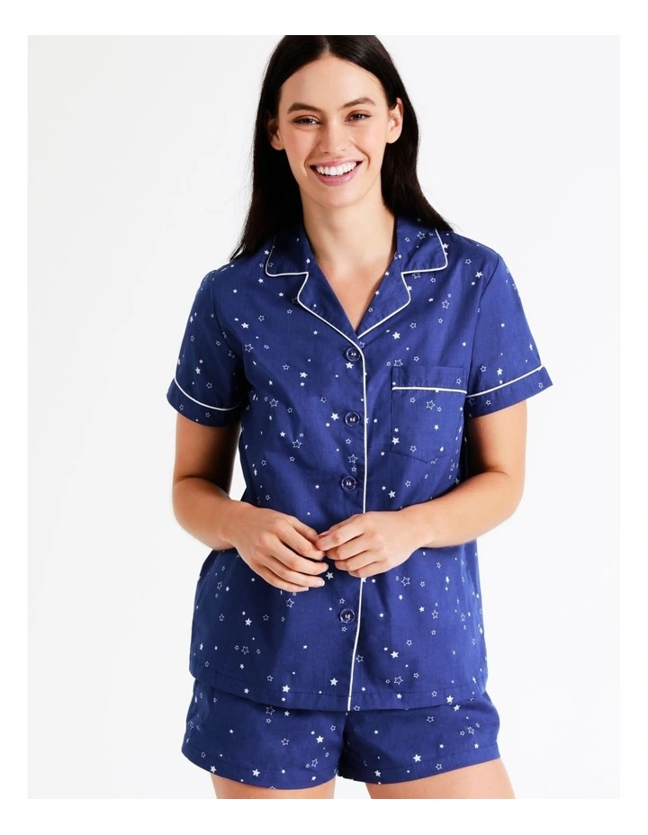 Promo 🤩 The Pyjama Foundation X Myer 👩 Women's Short Sleeve PJ Set In Navy 🛒 5 Promo 🤩 The Pyjama Foundation X Myer 👩 Women's Short Sleeve PJ Set In Navy 🛒 - Image 3