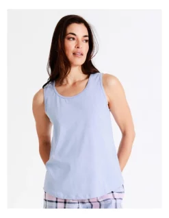 Best reviews of 🤩 Soho Organic Cotton Tank In Blue 🥰 -sleepwear-robes Sales unnamed file 1243