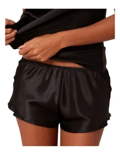 Discount 👍 Simone Perele Dream Silk Night Short Black 🔔 -sleepwear-robes Sales unnamed file 1249