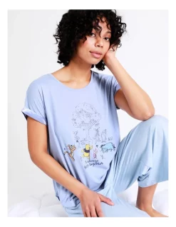 Brand new 🛒 Winnie The Pooh Sleep Tee In Blue ✨ -sleepwear-robes Sales unnamed file 1254