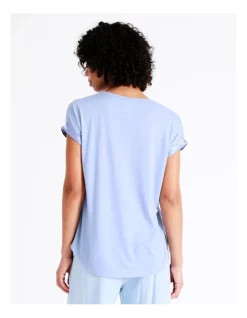 Brand new 🛒 Winnie The Pooh Sleep Tee In Blue ✨ -sleepwear-robes Sales unnamed file 1255