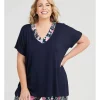 Best Sale 🔥 Taking Shape Bamboo Native Floral Pyjama Top In Navy ❤️ -sleepwear-robes Sales unnamed file 1274