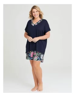 Best Sale 🔥 Taking Shape Bamboo Native Floral Pyjama Top In Navy ❤️ -sleepwear-robes Sales unnamed file 1277