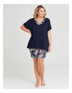 Best Sale 🔥 Taking Shape Bamboo Native Floral Pyjama Top In Navy ❤️ -sleepwear-robes Sales unnamed file 1278