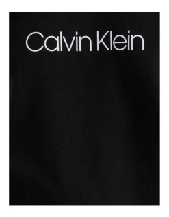 Cheapest 👍 Calvin Klein Logo Lounge Long Sleeve Sweatshirt Black 🎁 -sleepwear-robes Sales unnamed file 1303