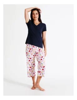 Best deal β Soho Organic Cotton Knit V-Neck 3/4 PJ Set In Assorted β¨