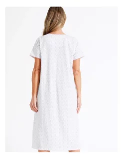 Outlet ✨ Soho Knit Mid Length Nightie In White 🛒 -sleepwear-robes Sales unnamed file 1353