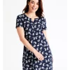 Coupon ✔️ Soho Organic Cotton Short Sleeve Half Placket Nightie In Navy 🌟 -sleepwear-robes Sales unnamed file 1354