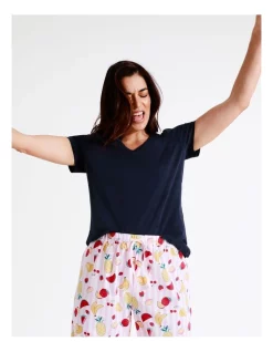 Best deal ⭐ Soho Organic Cotton Knit V-Neck 3/4 PJ Set In Assorted ✨ -sleepwear-robes Sales unnamed file 138