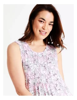 Outlet 🧨 Soho Viscose Elastane Sleeveless Nightie In Light Pink ⌛ -sleepwear-robes Sales unnamed file 1384