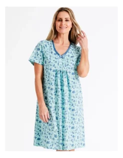 Hot Sale π― Soho Short Length Nightie In Teal π 9 Hot Sale π― Soho Short Length Nightie In Teal π -sleepwear-robes Sales unnamed file 1387