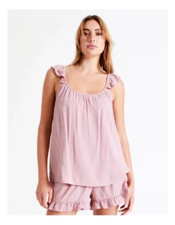 Brand new 🎁 Chloe & Lola Frill Shoulder Sleep Cami Set In Pink 👏 -sleepwear-robes Sales unnamed file 1405
