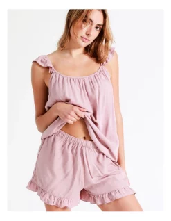 Brand new 🎁 Chloe & Lola Frill Shoulder Sleep Cami Set In Pink 👏 -sleepwear-robes Sales unnamed file 1408