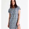 Best Sale 🧨 Soho Core Knit Short Sleeve Placket Nightie In Navy 😀 -sleepwear-robes Sales unnamed file 1419