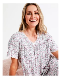 Best Sale ✔️ Soho Woven Short Length Nightie In White ⭐ -sleepwear-robes Sales unnamed file 1427