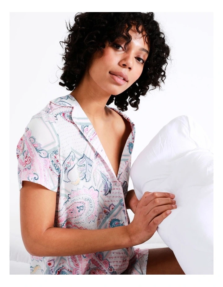 Brand new π Chloe & Lola Woven Short Sleeve Night π Shirt In Pink π― 5 Brand new π Chloe & Lola Woven Short Sleeve Night π Shirt In Pink π― - Image 3