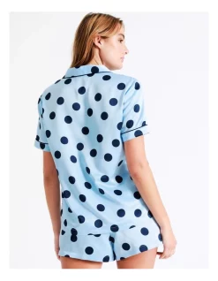 Best deal 🎁 Chloe & Lola Satin Spot Sleep Set In Blue 🎁 -sleepwear-robes Sales unnamed file 145