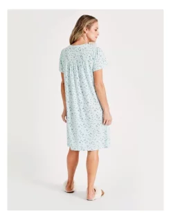 Cheapest 👍 Soho Knit Short Length Short Sleeve Nightie In Seafoam 🌟 -sleepwear-robes Sales unnamed file 1456