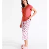 Coupon 😍 Soho Organic Cotton Knit V-Neck 3/4 PJ Set In Red 🎁 -sleepwear-robes Sales unnamed file 147