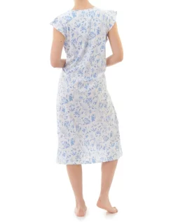 Discount 🌟 Givoni Lucia Flutter Sleeve Mid Nightie In Blue 🥰 -sleepwear-robes Sales unnamed file 1510