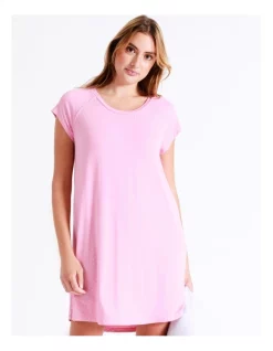 Outlet 🧨 Chloe & Lola Bamboo Short Sleeve Nightie In Pink 💯 -sleepwear-robes Sales unnamed file 1514