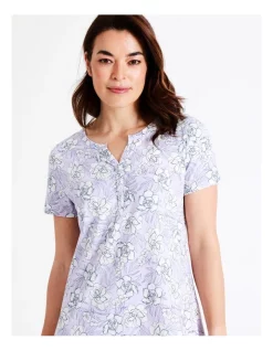 Buy π Soho Organic Cotton Short Sleeve Half Placket Nightie In Lilac βοΈ 11 Buy π Soho Organic Cotton Short Sleeve Half Placket Nightie In Lilac βοΈ -sleepwear-robes Sales unnamed file 1536