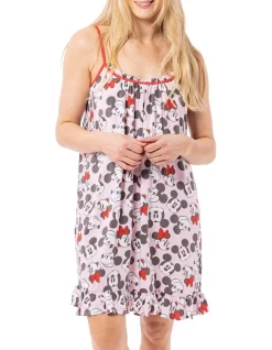 Cheapest ๐ Mickey Mouse Chemise With Scrunchie In Pink ๐ฅ