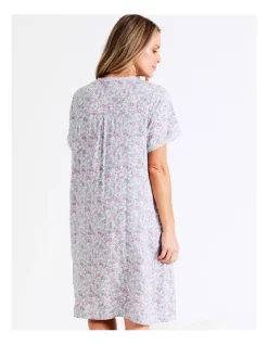 Hot Sale 🌟 Soho Woven Short Length Nightie In Blue 🛒 -sleepwear-robes Sales unnamed file 1620