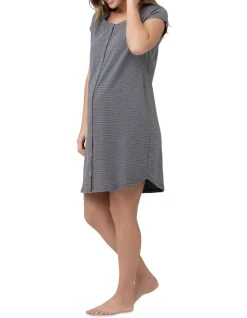 Wholesale 🧨 Ripe Blake Organic Short Sleeve Nightie In Grey 🔔 -sleepwear-robes Sales unnamed file 1631