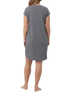 Wholesale 🧨 Ripe Blake Organic Short Sleeve Nightie In Grey 🔔 -sleepwear-robes Sales unnamed file 1632